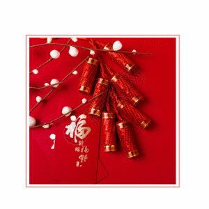 圣诞挂坠鼠年春节老鼠滑动边框GIF高清图片