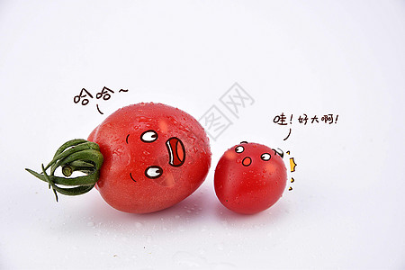 创意小番茄背景图片