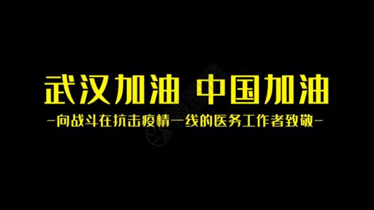 医社保武汉疫情抗疫防控宣传GIF高清图片