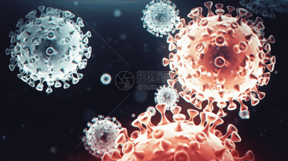 新型冠状病毒背景GIF图片