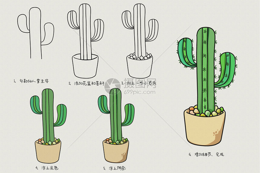 花卉简笔画教程图片