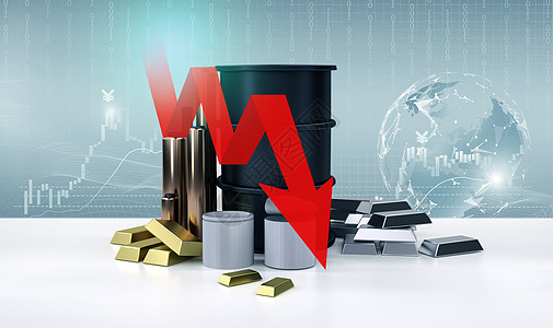 股市下跌原油交易高清图片