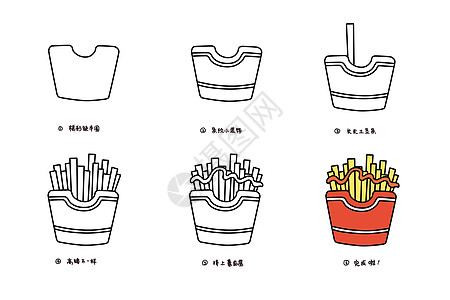 薯条简笔画教程高清图片