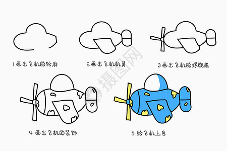 飞机简笔画教程图片