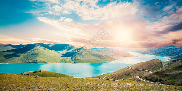 西藏朝拜户外风景设计图片