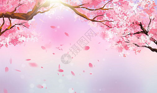 樱花树浪漫樱花设计图片