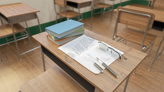 海上作业3D课堂书桌设计图片