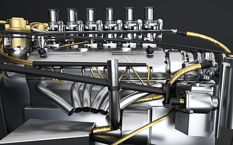 机械发动机特写图片图片