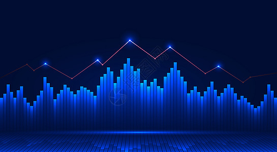 股票图标金融股市背景设计图片