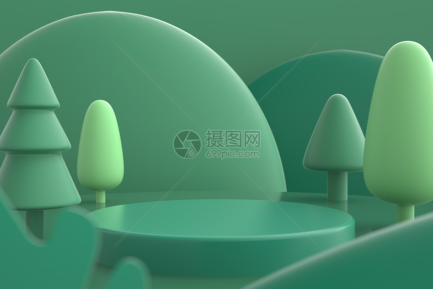 C4D三维立体插画图片