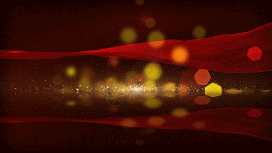 大气红绸飘动粒子背景GIF图片