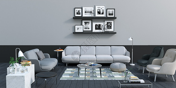 现代室内客厅设计高清图片