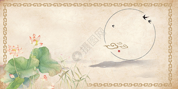 中国风背景传统复古边框高清图片