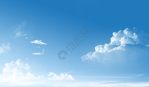 晴朗蓝天白云背景设计图片