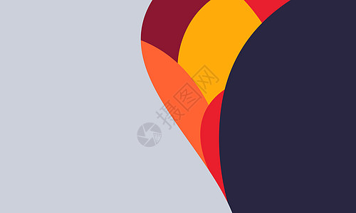 几何热气球抽象几何背景设计图片
