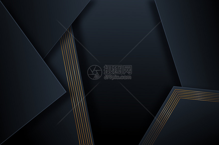 高端黑金商务背景