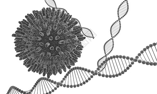 病毒与基因背景图片