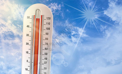 三伏天高温提示高温预警设计图片
