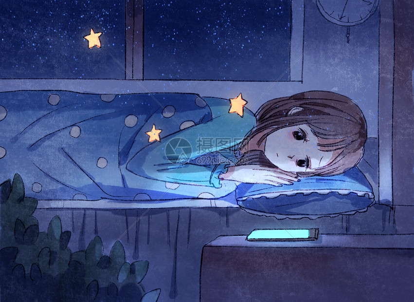 失眠的少女