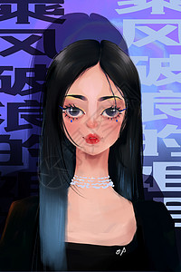 女神节促销乘风破浪的姐姐插画