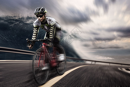 肩上自行车极限运动设计图片