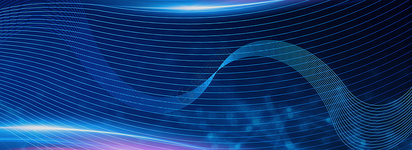 梦幻蓝色线条科技背景背景图片