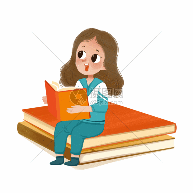 学习的女孩gif