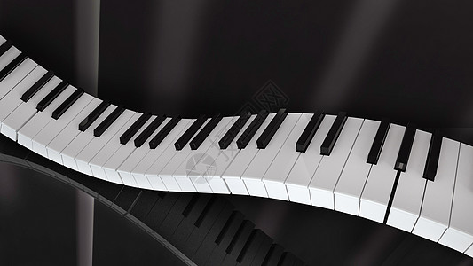 拇指琴钢琴黑白键图设计图片