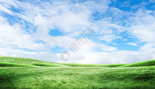 草地天空背景高清图片