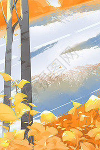 秋天风景图手机壁纸背景图片