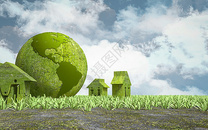 3D创意绿色环保场景图片
