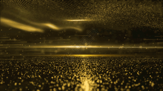 唯美金色粒子抽象背景GIF图片