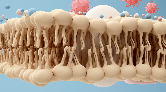 生物蛋白质3D脂肪蛋白质场景设计图片