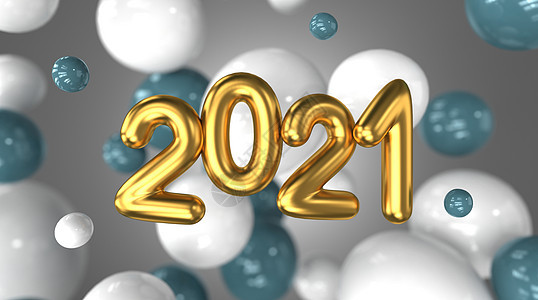 2021气球字体背景图片