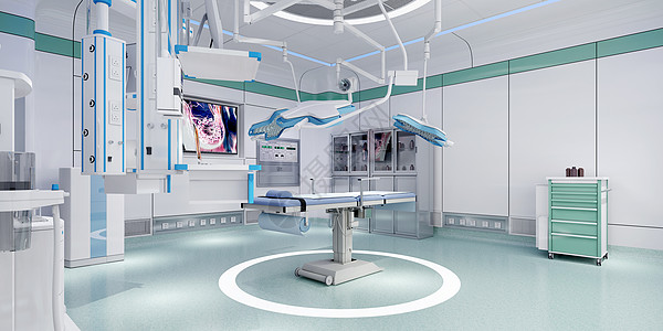医疗用品手术室场景设计图片