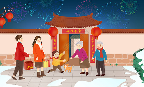 过年 回家 团圆