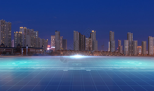 现代商业城市科技图片