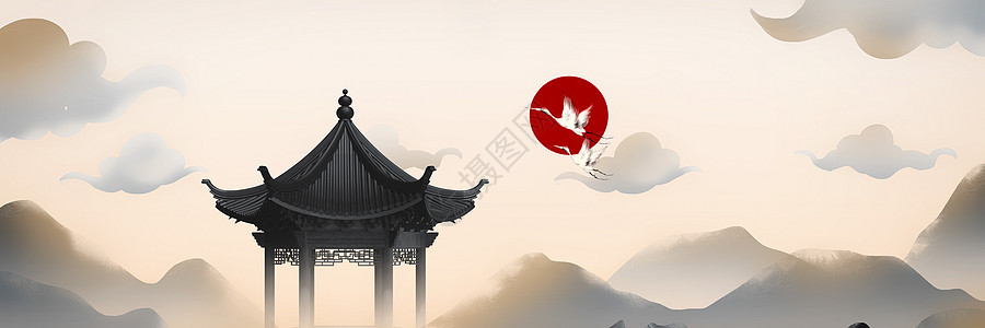 新中式背景背景图片