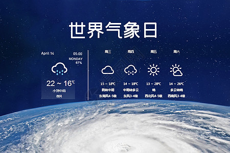 自然气候世界气象日设计图片
