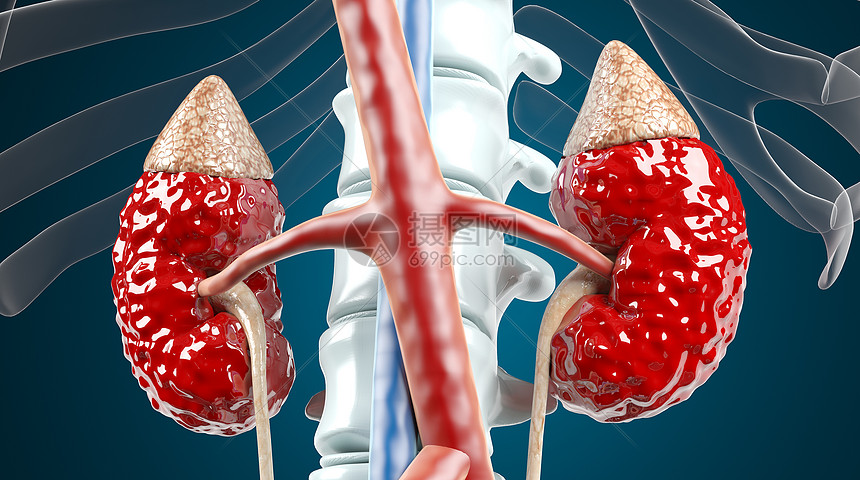 肾病肾衰竭3D场景图片