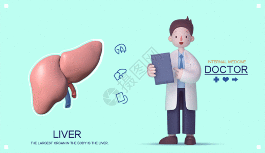 医学解剖3D医疗健康海报gif动图高清图片