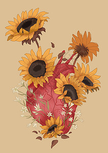 花卉器官心脏之花图片