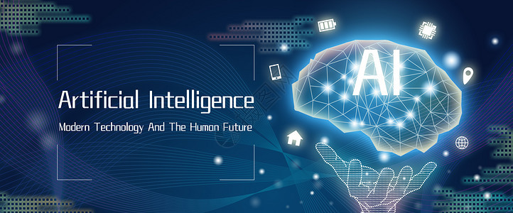 人工智能AI科技人文未来医疗背景图片