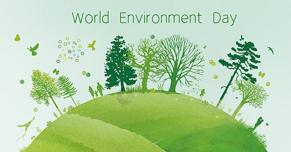 世界环境日背景图片