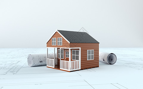 房产开发建筑模型背景图片