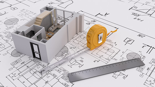卷尺房地产建筑设计设计图片
