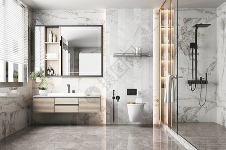浴室北欧卫浴空间设计设计图片