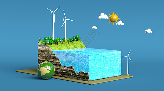 水利设备3D新能源设计图片