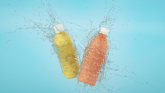 饮料夏日冰饮汽水3d广告图片