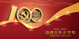 建党100周年图片